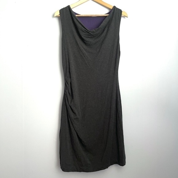𝅺ATHLETA Purple Black Reversible Dress US S - Picture 3 of 6